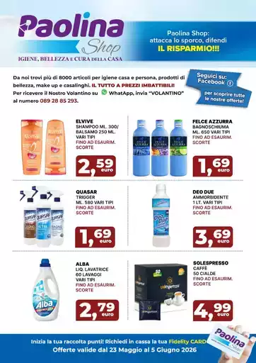Offerte valide dal 23 maggio al 5 giugno 2026
