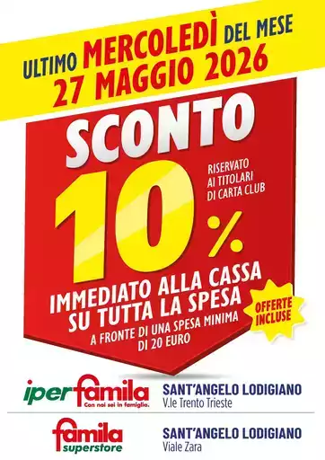 SCONTO 10% SCONTO 10%