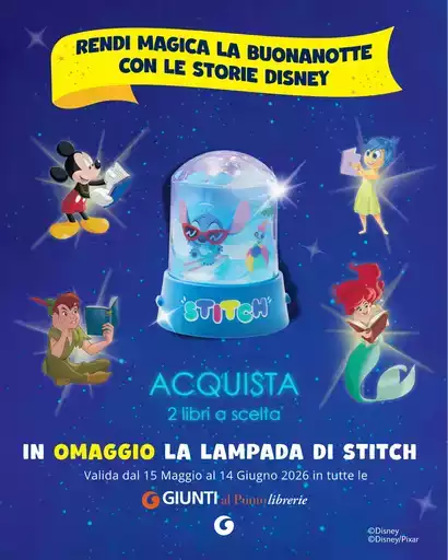 In omaggio la lampada di stitch