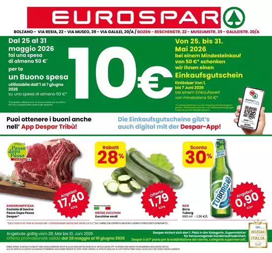 Dal 28 Maggio al 10 Giugno