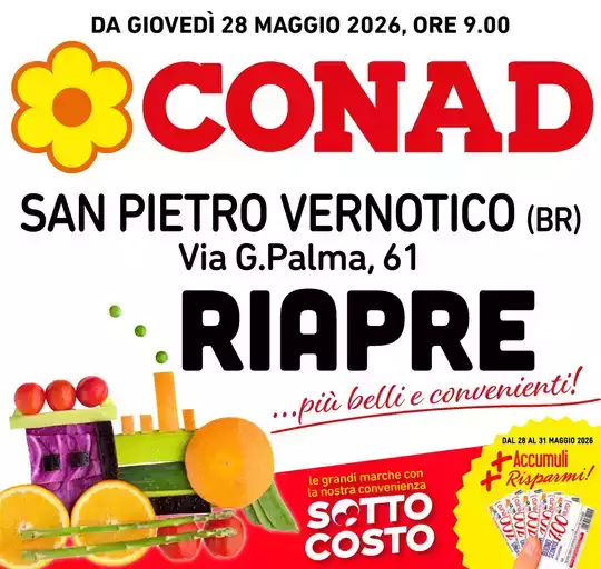 CONAD San Pietro Vernotico...RIAPRE! CONAD San Pietro Vernotico...RIAPRE!