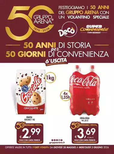 50 anni di storia per 50 giorni di convenienza 50 anni di storia per 50 giorni di convenienza