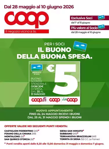 Dal 28 maggio al 10 giugno 2026 Dal 28 maggio al 10 giugno 2026