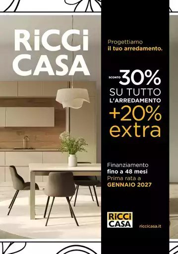 Sconto 30% su tutto l'arredamento +20% extra