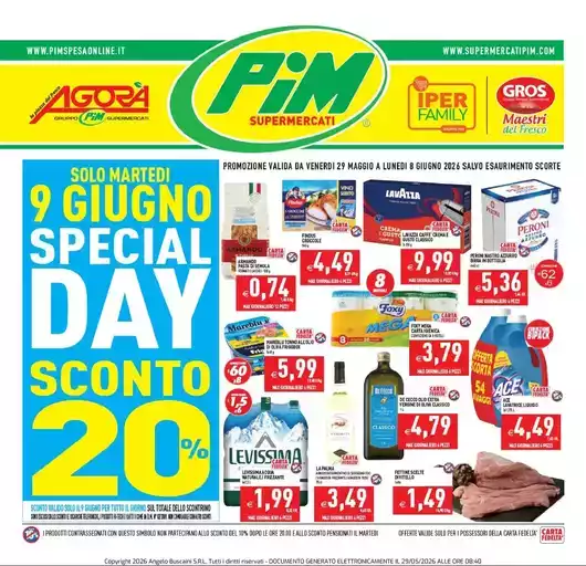 Promozione da 29 maggio a 8 giugno