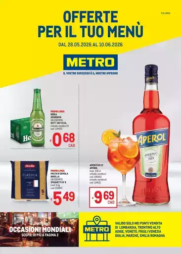Offerte per il tuo Menù - AREA 1