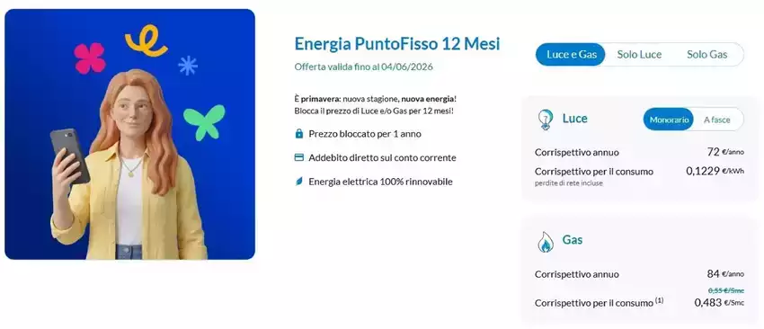 Energia PuntoFisso 12 Mesi Energia PuntoFisso 12 Mesi