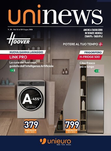 Speciale Hoover da Unieuro!