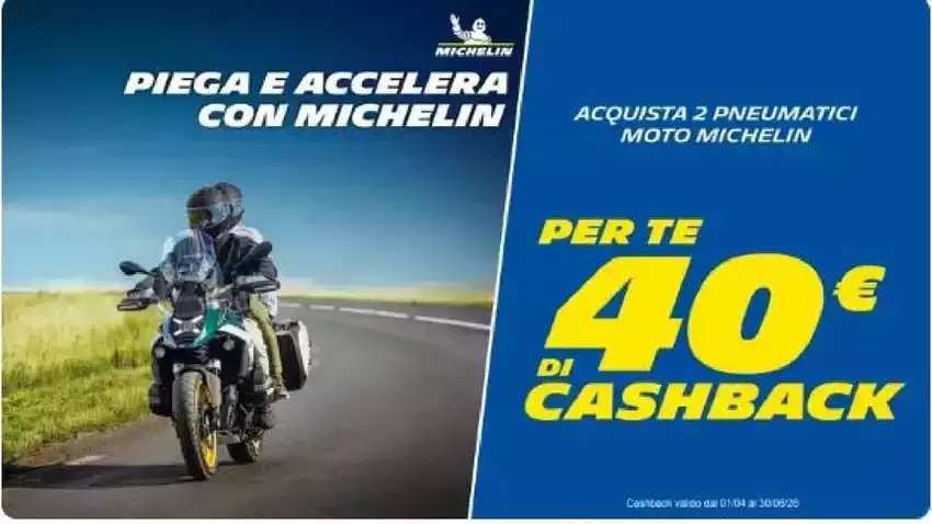 Per te 40€ di cashback