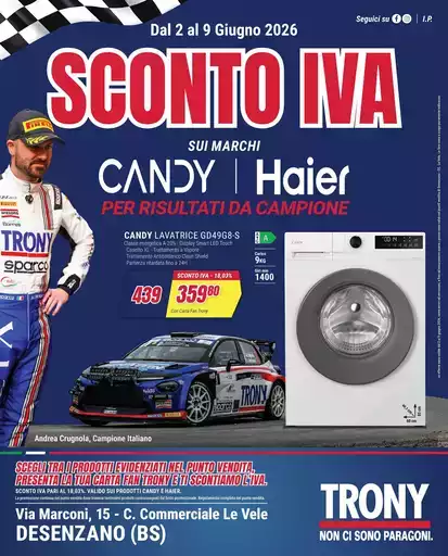 Sconto IVA da Trony Desenzano del Garda!