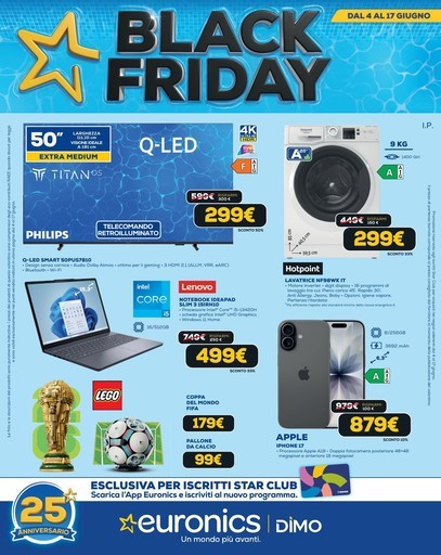 BLACK FRIDAY - L'ESTATE DELLE OCCASIONI BLACK FRIDAY - L'ESTATE DELLE OCCASIONI