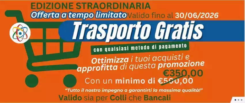 Trasporto gratis