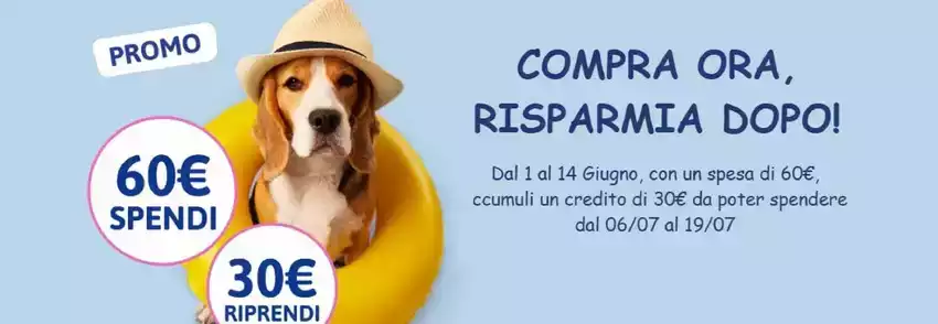 Compra ora, risparmia dopo!