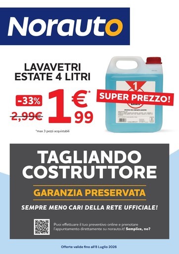 Tagliando costruttore