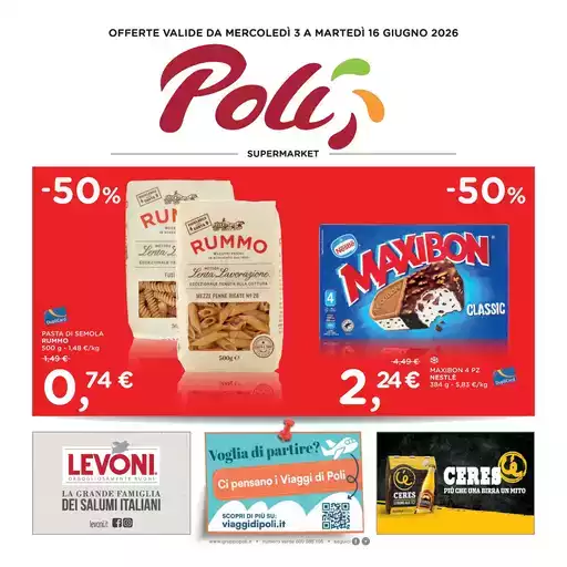 OFFERTE VALIDE DA MERCOLEDÌ 3 A MARTEDÌ 16 GIUGNO 2026 OFFERTE VALIDE DA MERCOLEDÌ 3 A MARTEDÌ 16 GIUGNO 2026