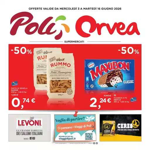 OFFERTE VALIDE DA MERCOLEDÌ 3 A MARTEDÌ 16 GIUGNO 2026