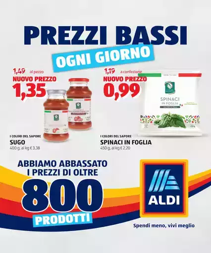 Prezzi bassi ogni giorno