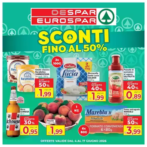 Sconti fino al 50%