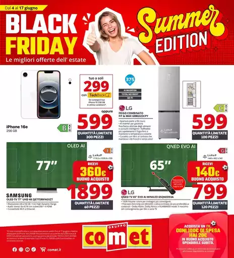 Summer Black Friday da Comet!