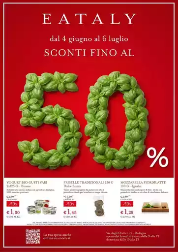 Sconti fino al 50%