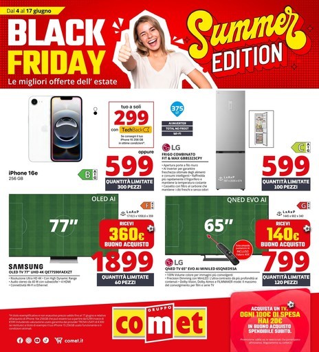Summer Black Friday da Comet! Summer Black Friday da Comet!
