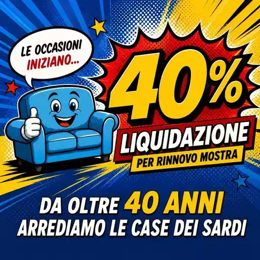 40% liquidazione per rinnovo mostra
