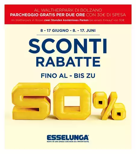 Sconti fino al 50 Sconti fino al 50