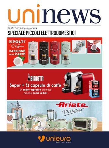 Speciale Piccoli Elettrodomestici da Unieuro!