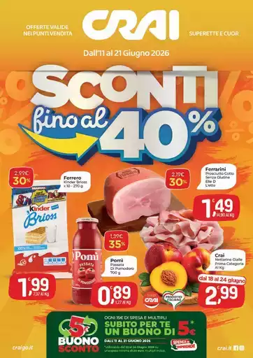 Sconti fino al 40% Sconti fino al 40%