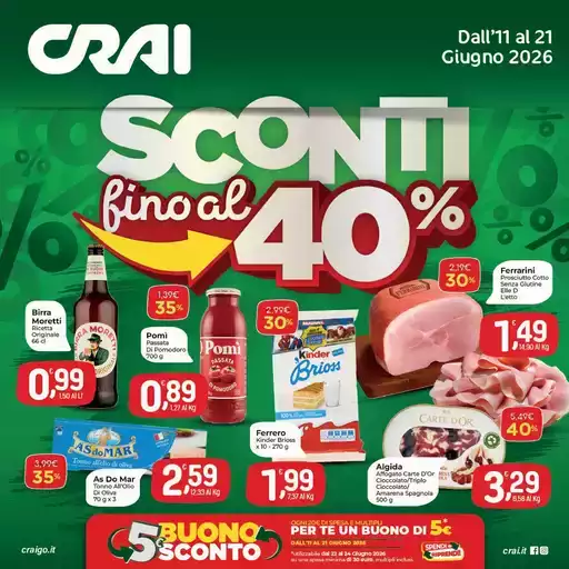 Sconti fino al 40% Sconti fino al 40%