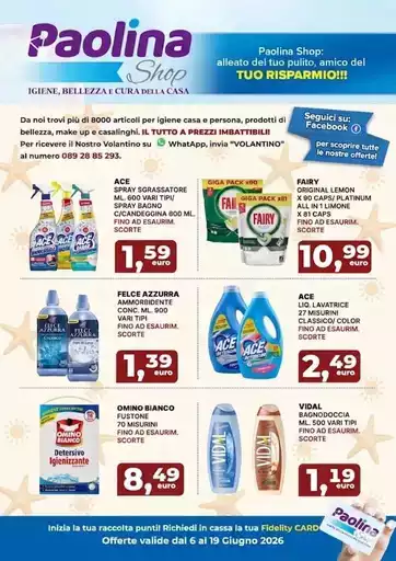 Offerte valide dal 6 al 19 giugno Offerte valide dal 6 al 19 giugno