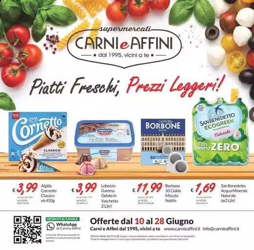 Piatti freschi, Prezzi leggeri! Piatti freschi, Prezzi leggeri!