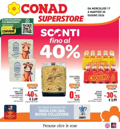 Sconti fino al 40%