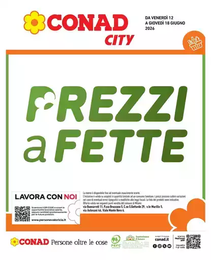 Prezzi a fette