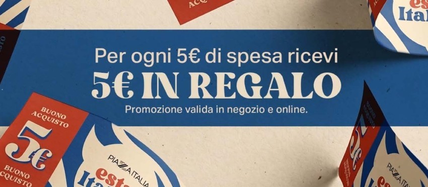 Per ogni 5 euro di spesa ricevi