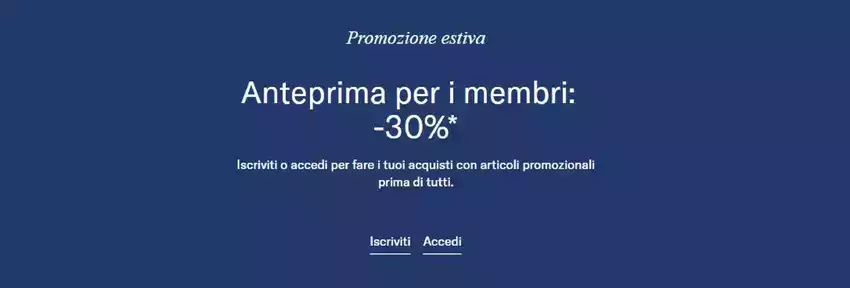 Promozione estiva Promozione estiva