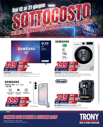 SOTTOCOSTO da Trony!