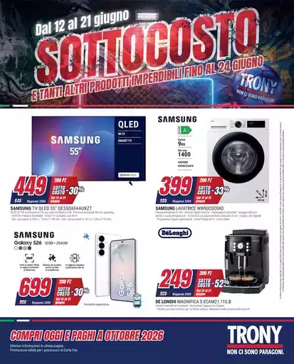 SOTTOCOSTO da Trony!