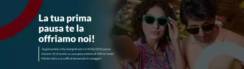La tua prima pausa te la offriamo noi! La tua prima pausa te la offriamo noi!