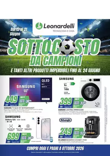 SOTTOCOSTO DA CAMPIONI SOTTOCOSTO DA CAMPIONI