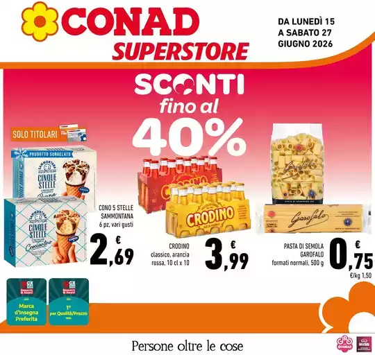 SCONTI FINO AL 40% SCONTI FINO AL 40%
