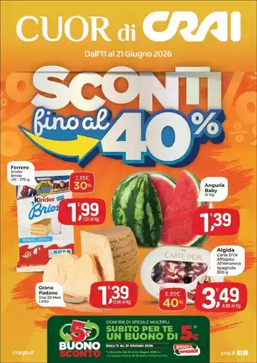 SCONTI FINO AL 40 SCONTI FINO AL 40
