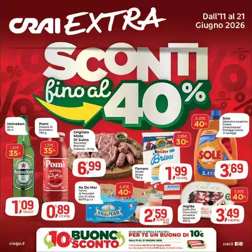 SCONTI FINO AL 40 SCONTI FINO AL 40