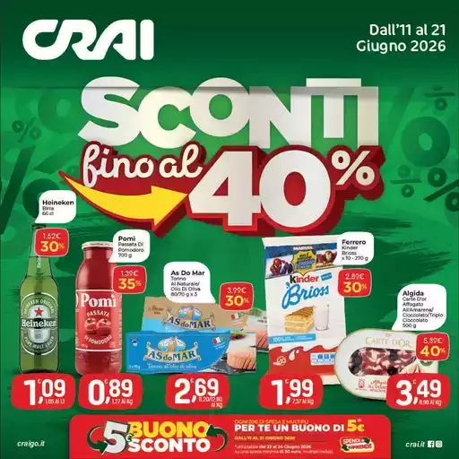 SCONTI FINO AL 40 SCONTI FINO AL 40