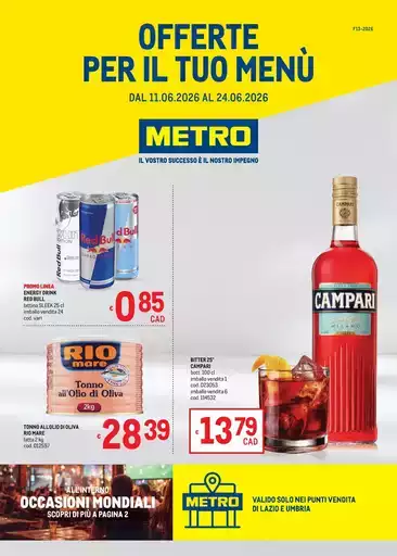Offerte per il tuo Menù - AREA 3 Offerte per il tuo Menù - AREA 3