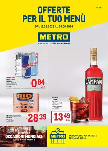 Offerte per il tuo menù - AREA 6 Offerte per il tuo menù - AREA 6