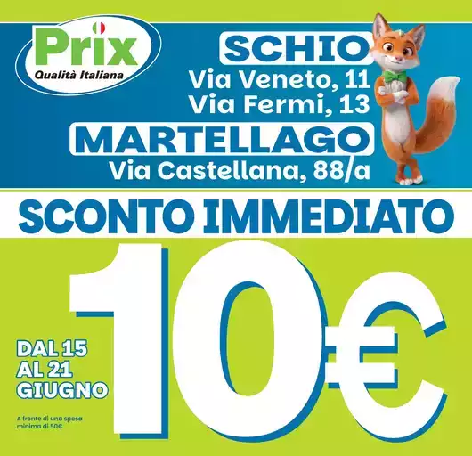 Sconto immediato Sconto immediato