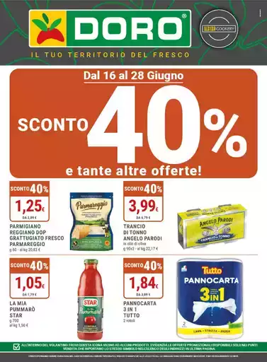 Sconto 40% e tante altre offerte!
