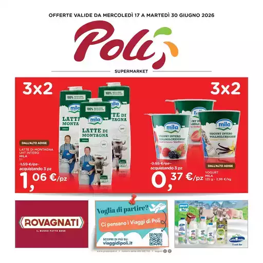 OFFERTE VALIDE DA MERCOLEDÌ 17 A MARTEDÌ 30 GIUGNO 2026
