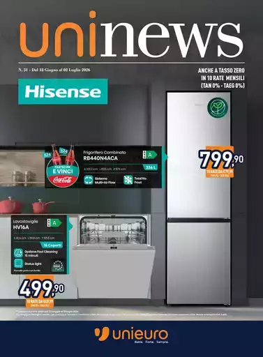 Speciale HISENSE da Unieuro! Speciale HISENSE da Unieuro!